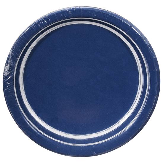 Party Creations Navy Blue Plates (blue)