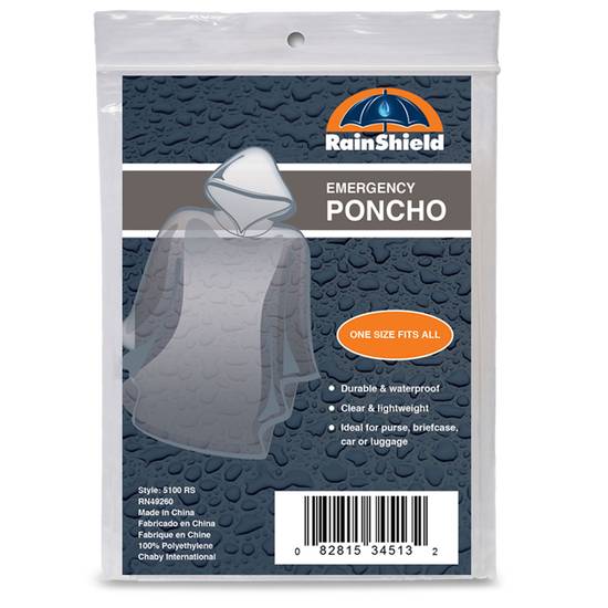 RainShield Emergency Poncho (1 ct)