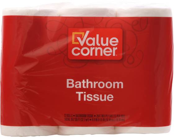Value Corner Two-Ply Bathroom Tissue (12 rolls)