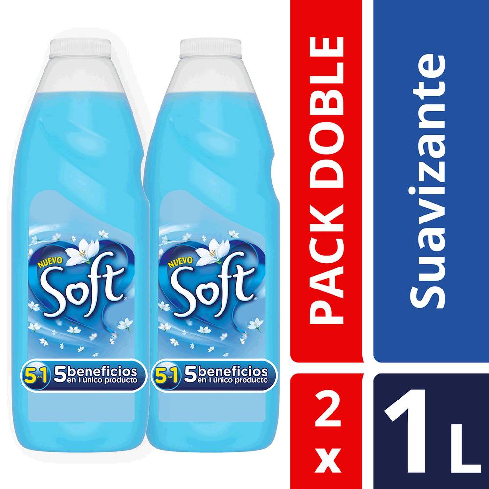 Soft · Pack de suavizante (2 x 1 L)