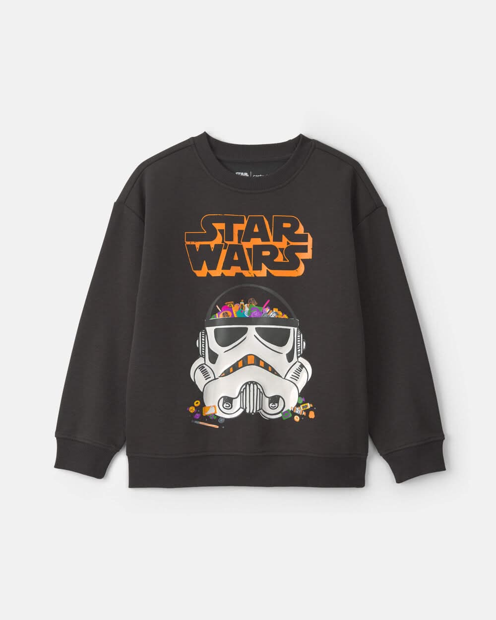 Kids Star Wars Halloween Pullover Sweatshirt - Black - Grey - 8