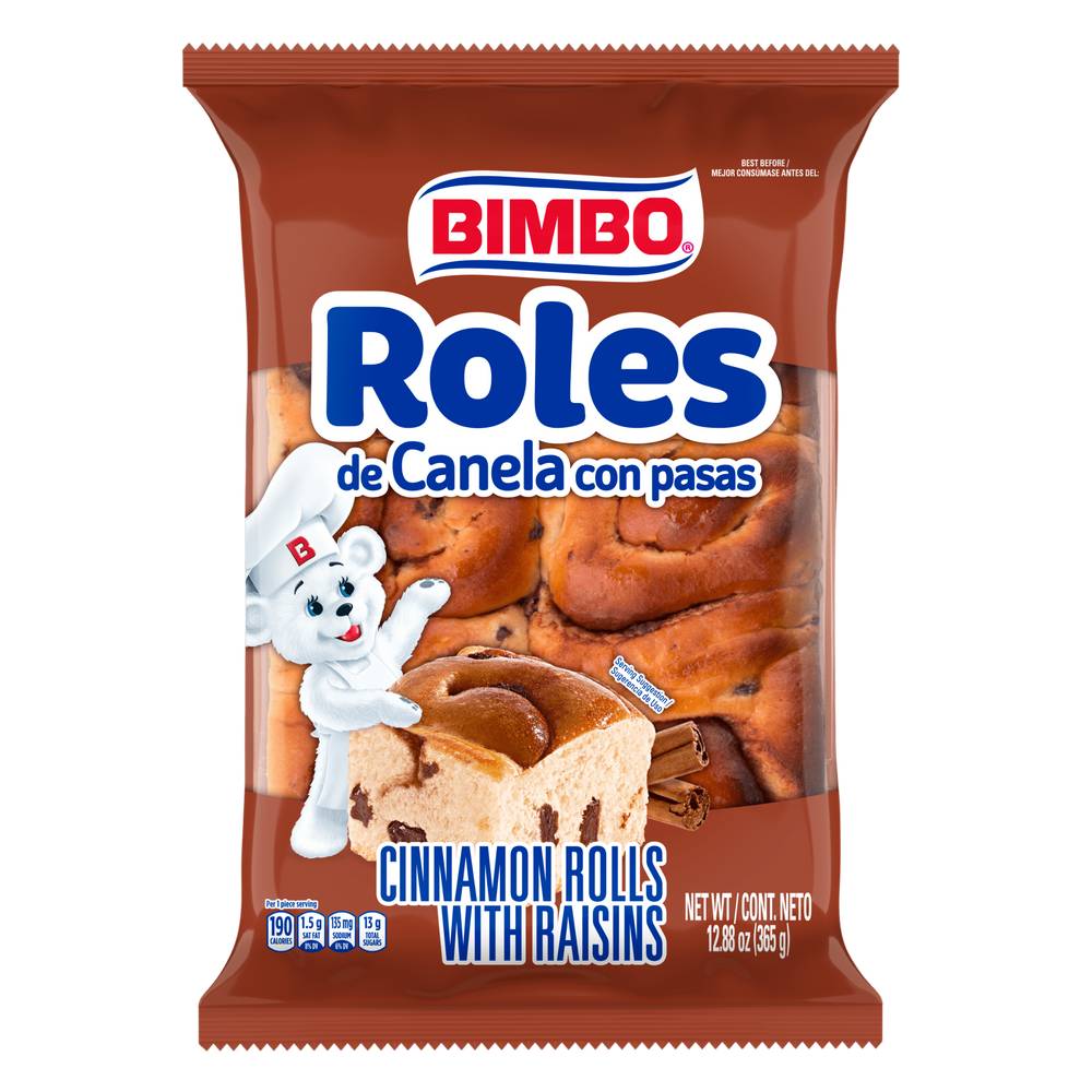 Bimbo Cinnamon Rolls With Raisins (12.88 oz)