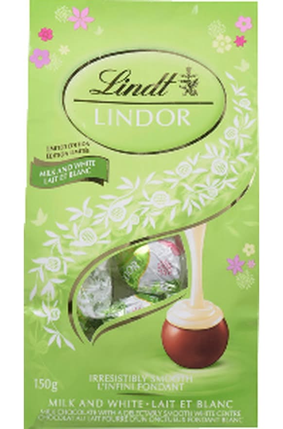 Lindt Lindor Milk and White Chocolate (150 g)