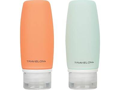 Travelon Silicone Smart Tubes, Orange/Blue, 4.25H, 2/Set (12653-000)