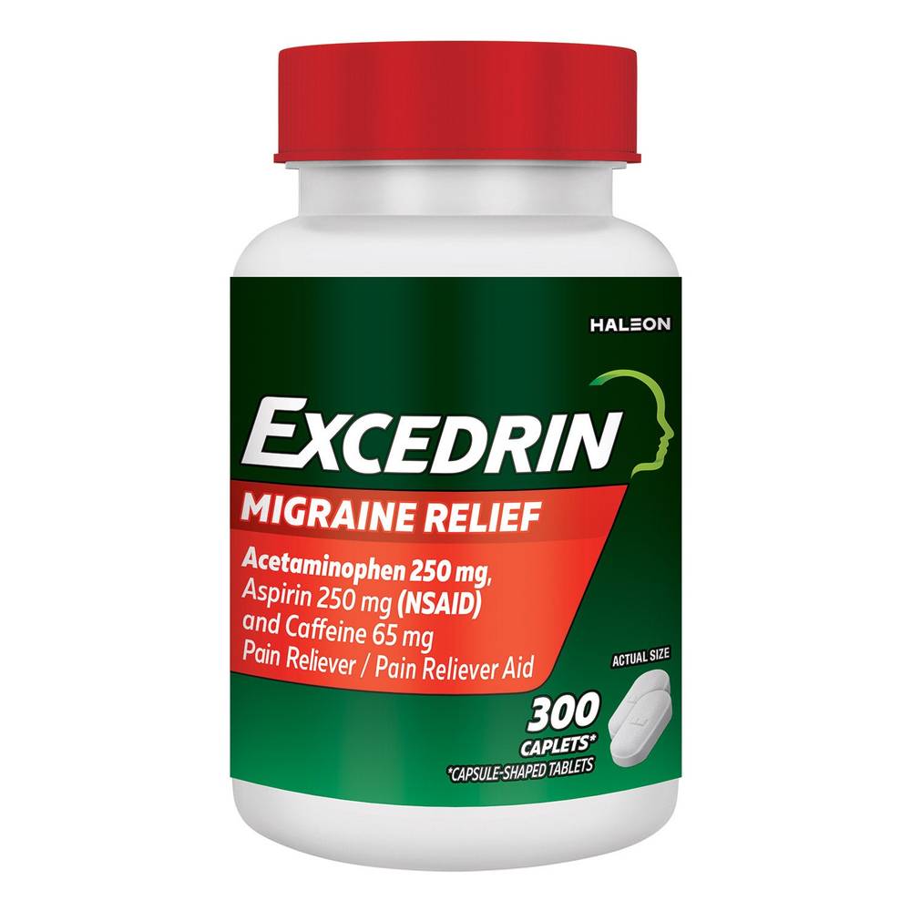 Excedrin Migraine for Migraine Relief, 300 Caplets