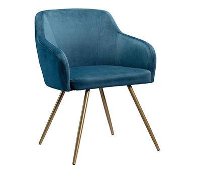 International Lux Blue Accent Chair