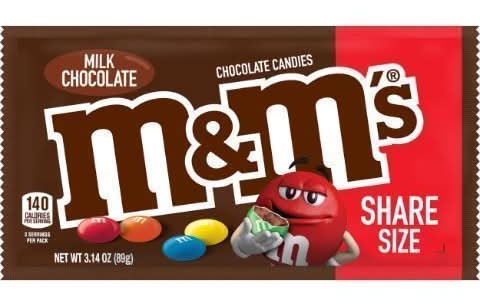 M&M's Milk Chocolate Candies (3.14 oz)