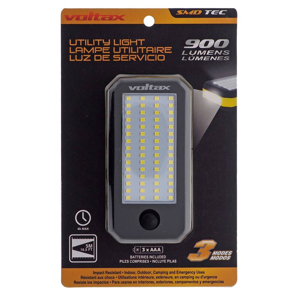 Voltax lampe de poche à del ultra puissante 900 lumens 3 modes aaa