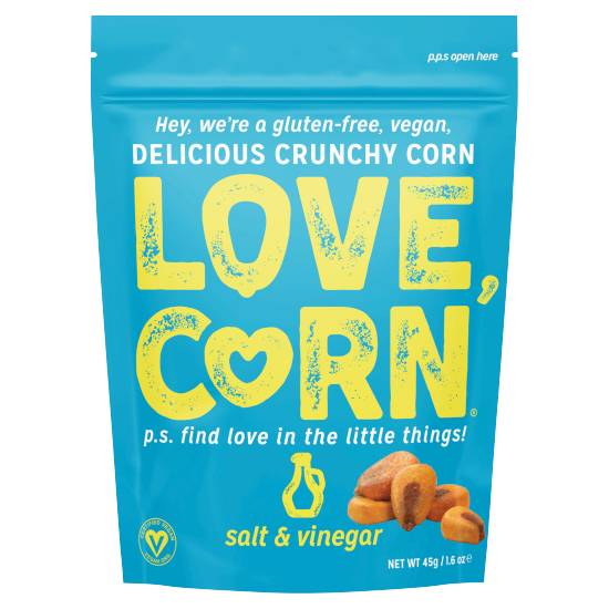 Love Corn Salt - Vinegar, Delicious Crunchy Corn (45g)