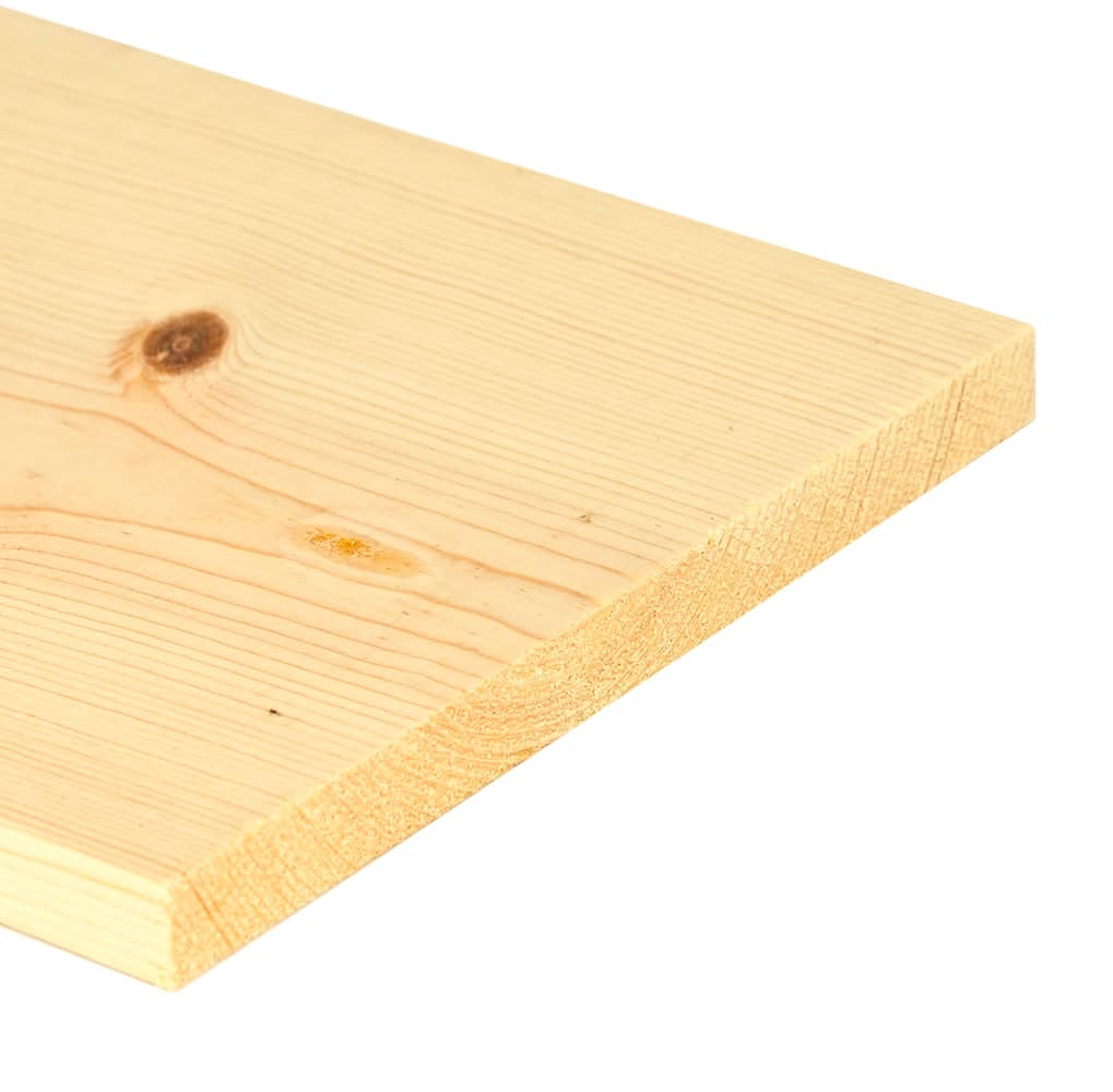 ReliaBilt 1-in x 12-in x 4-ft Unfinished #2 S4S Whitewood Common Softwood Board