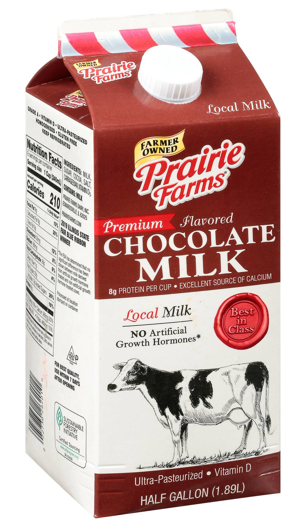 Prairie Farms Premium Chocolate Flavored Milk (1.89 L)