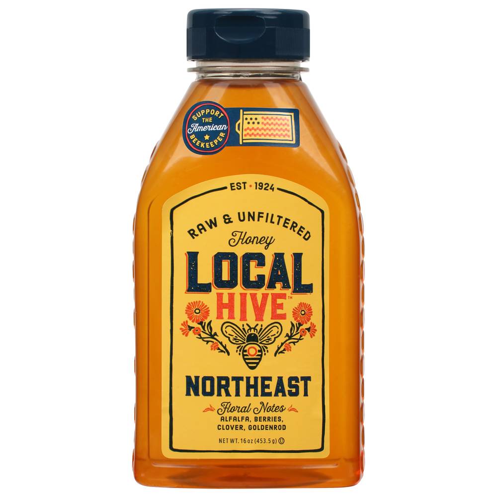 Local Hive Raw & Unfiltered Northeast Honey (16 oz)