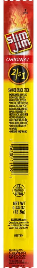 Slim Jim Smoked Snack Stick Original