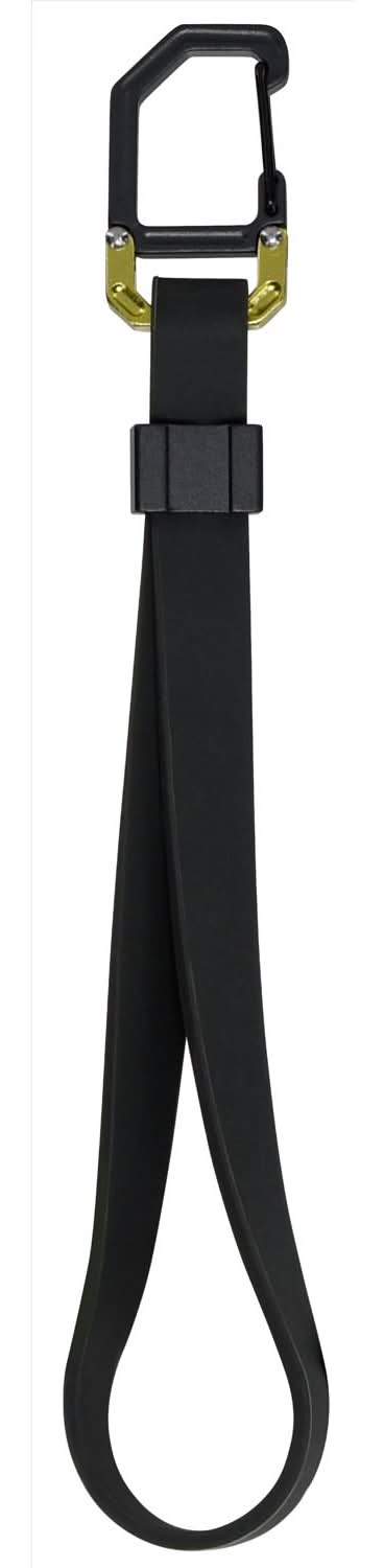 Hillman Apex Silicone Black Clip/Hook Key Strap