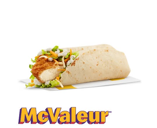 Wrap-éclair au poulet croustillant avec sauce Ranch [320.0 Cal]