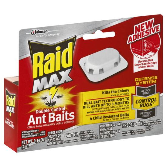 Raid Max Max Double Control Ant Baits