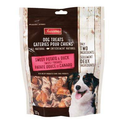 Irresistibles Sweet Potato & Duck Twists Dog Treats (227 g)