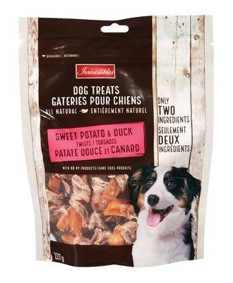 Irresistibles gâteries torsades de patate douce et canard pour chiens (227 g) - sweet potato & duck twists dog treats (227 g)