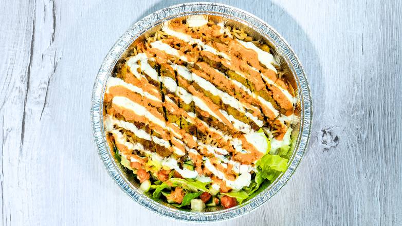 Chicken Chapli Over Rice