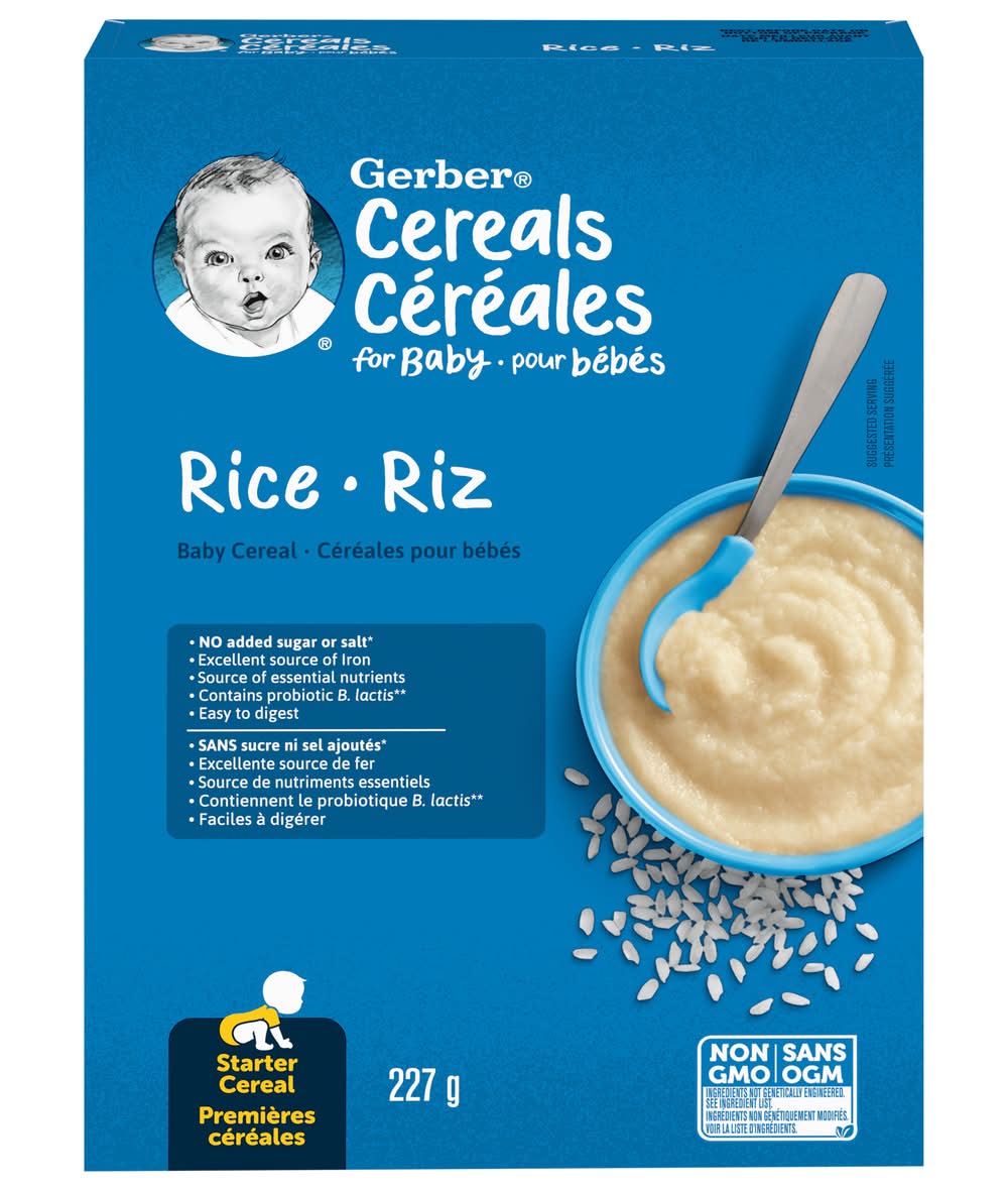 Gerber Baby Cereal 6+ Month, Rice (227 g)