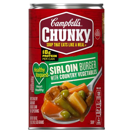 Campbell's Chunky Sirloin Burger Soup With Country Vegetables