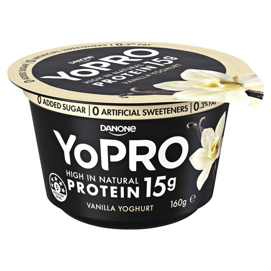 Danone Yopro Vanilla Yoghurt 160g