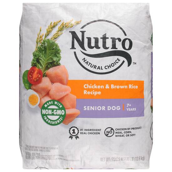 Nutro Natural Choice Senior 7+ Years Chicken and Brown Rice Recipe For Dog