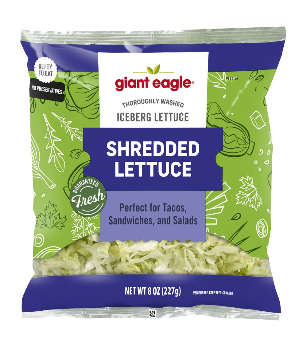 Giant Eagle Shredded Iceberg Lettuce (8 oz)