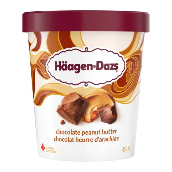 Haagen-Dazs Chocolat Beurre d'Arachide 450ml / Haagen-Dazs Chocolate Peanut Butter 450ml