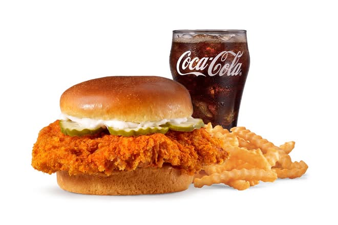 Nashville Hot Hand-Breaded Chicken Sandwich Combo