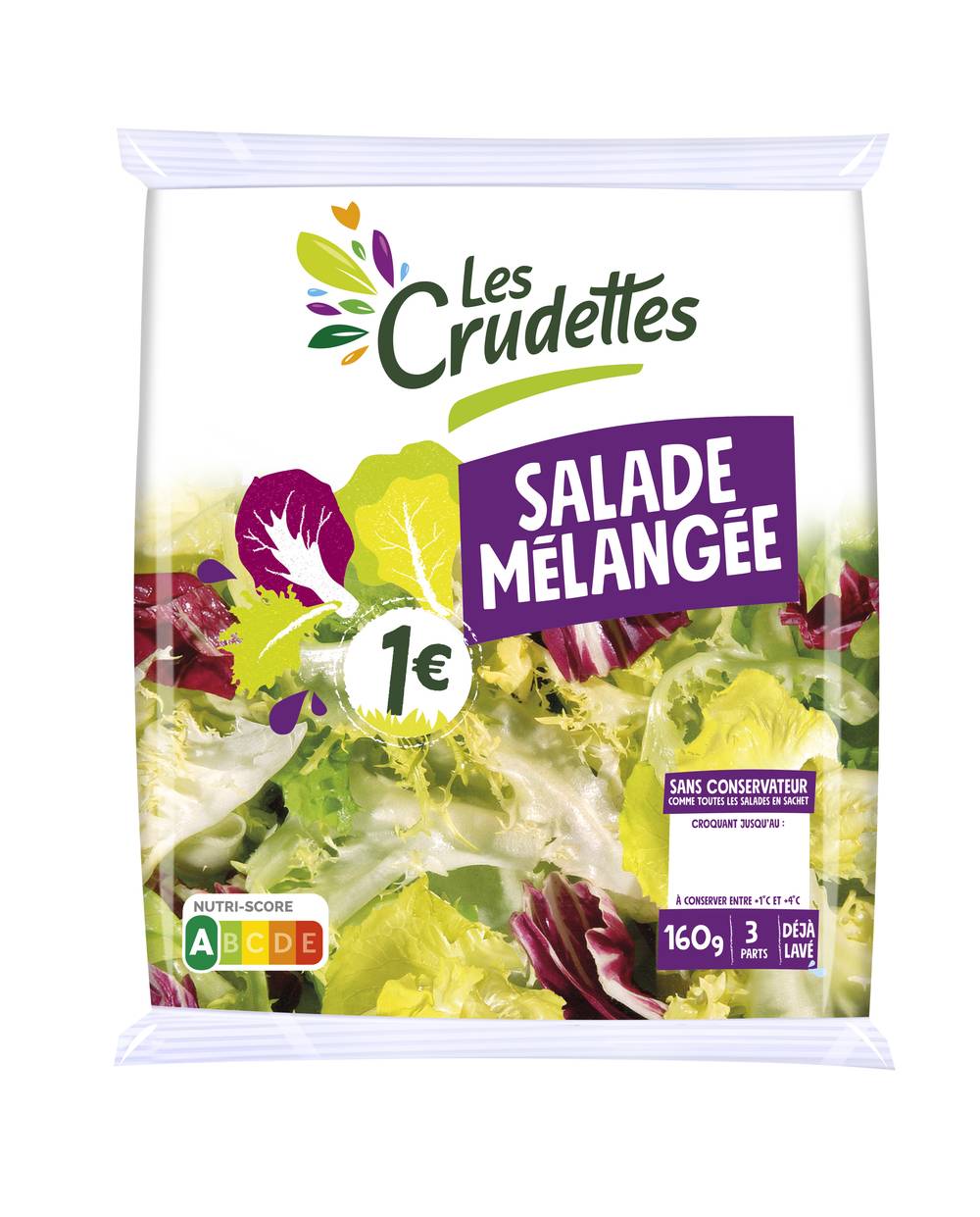 Les Crudettes - Mélange de salade (160g)