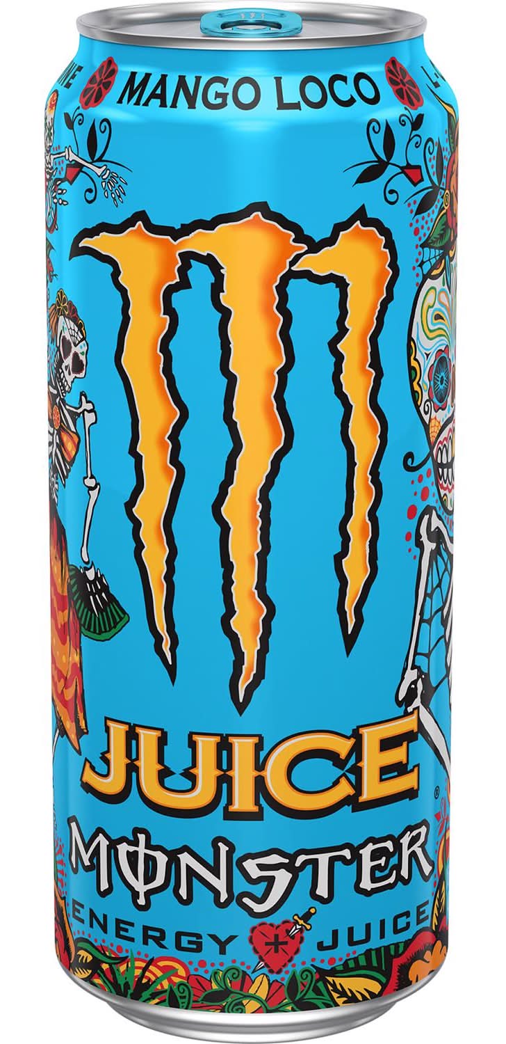 Monster Energy Mango Loco Peach Mango Energy Drink 16 Oz