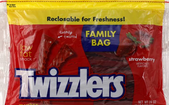 Twizzlers Twists Strawberry Flavor Candy Family Bag (24 oz)