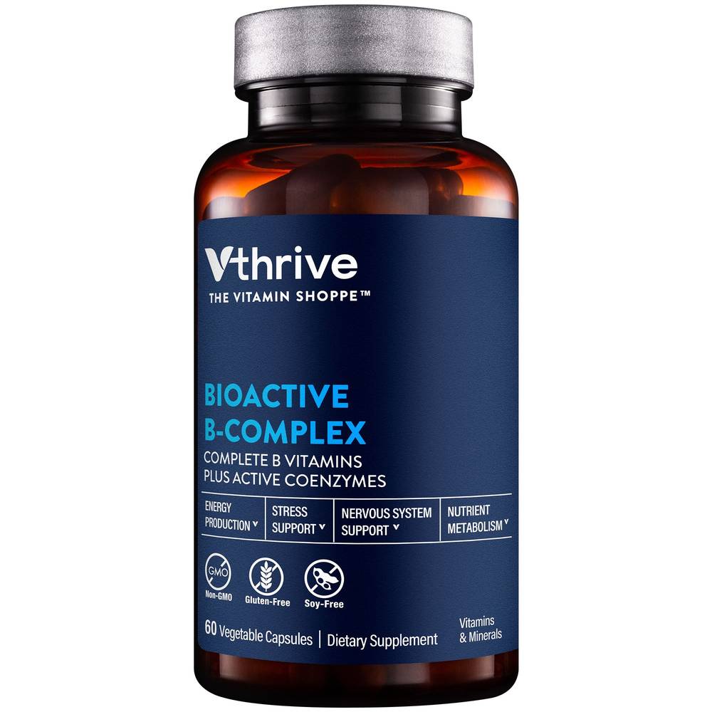 Vthrive Bioactive B-Complex Vitamin B Plus Active Coenzymes Vegetable Capsules (60 ct)