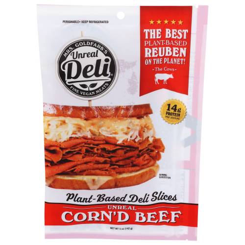 Unreal Deli Unreal Corn'd Beef Premium Plant-Based Deli Slices