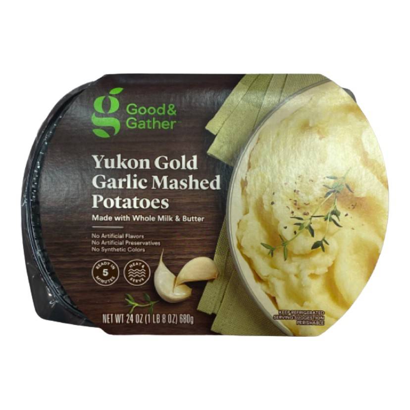 Good & Gather Yukon Gold Mashed Potatoes, Garlic (24 oz)