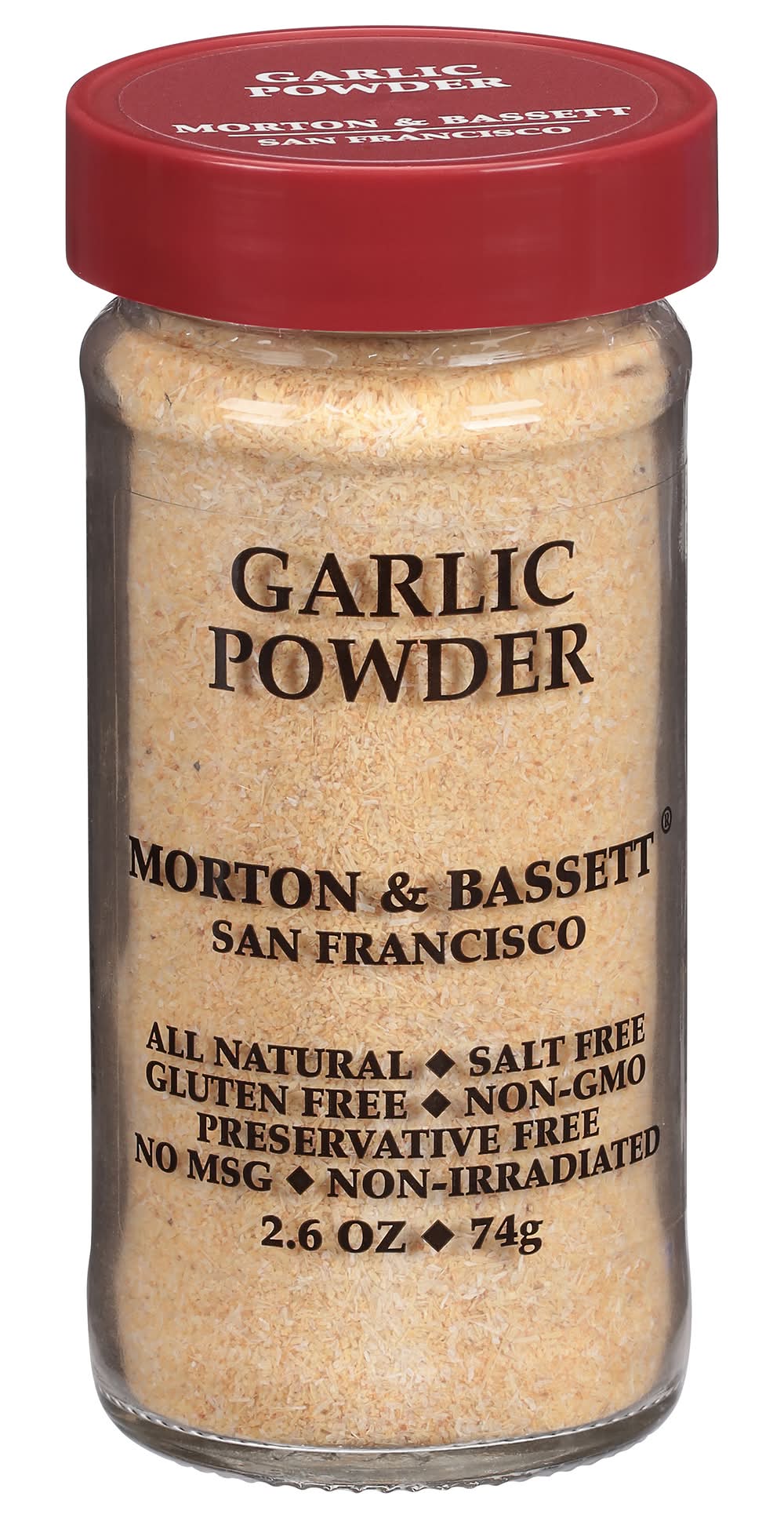 Morton & Bassett All Natural Garlic Powder Gluten & Salt Free (2.6 oz)