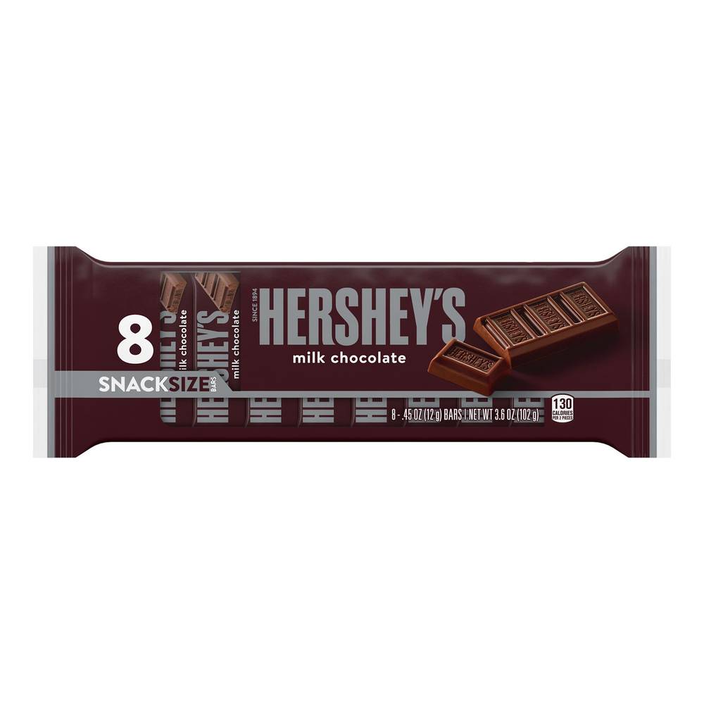 Hershey's Snack Size Milk Chocolate Bars (3.6 oz)