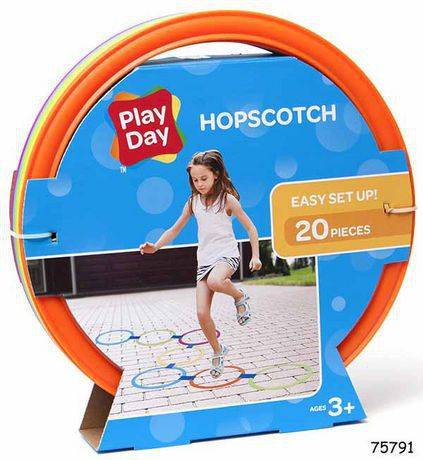 Play day assiettes en papier absorbant (20unités) - hopscotch game (20 units)