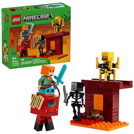 LEGO Minecraft the Nether Lava Battle Building Toy 21266 (99 ct)