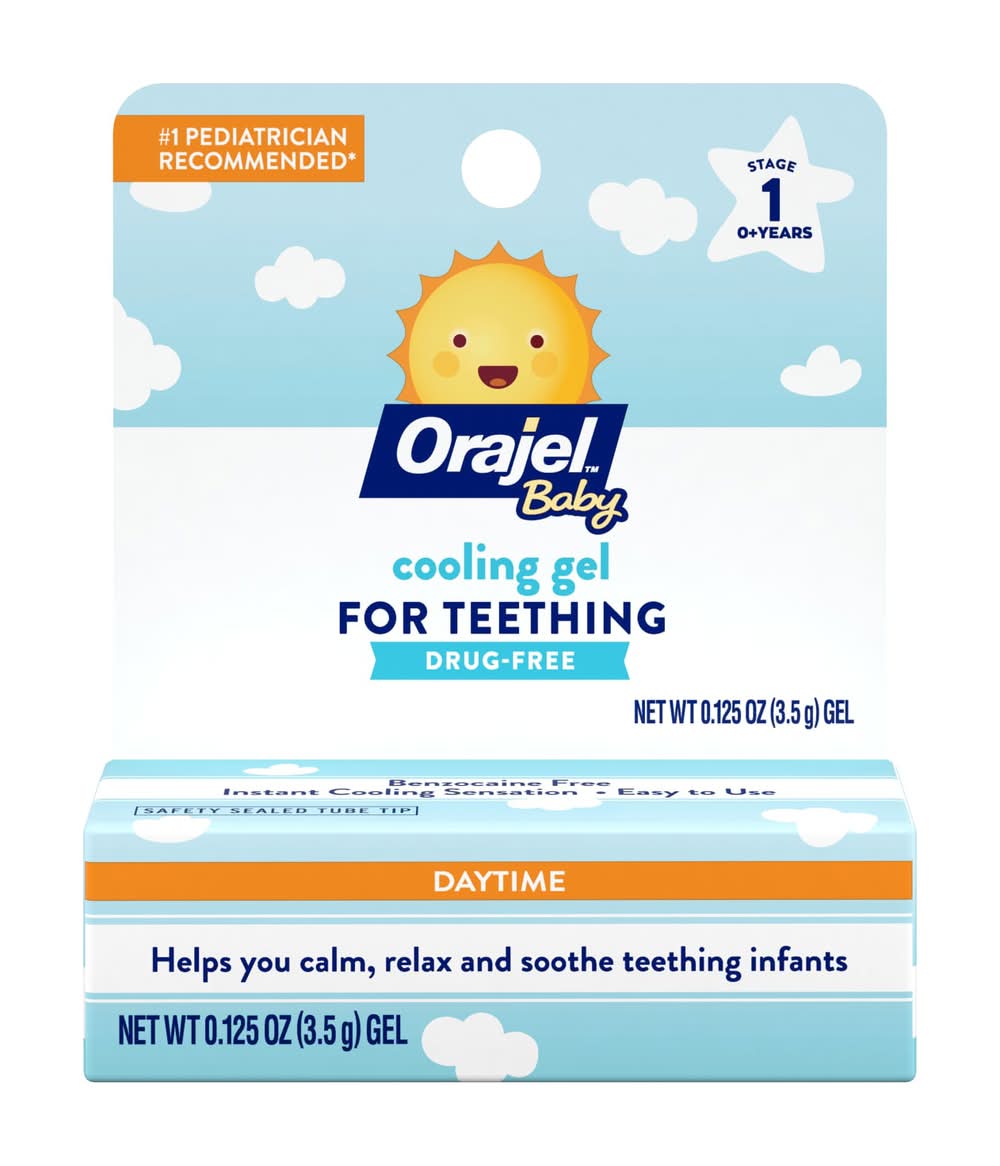 Orajel Non-Medicated Cooling Gel For Teething (0.3 oz)