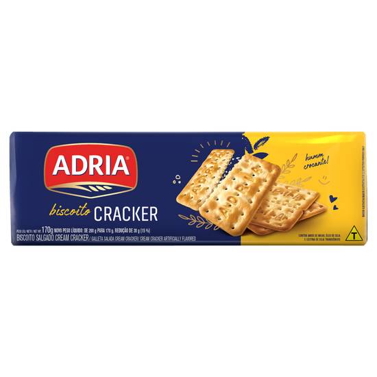 Adria biscoito salgado cream e cracker (170 g)
