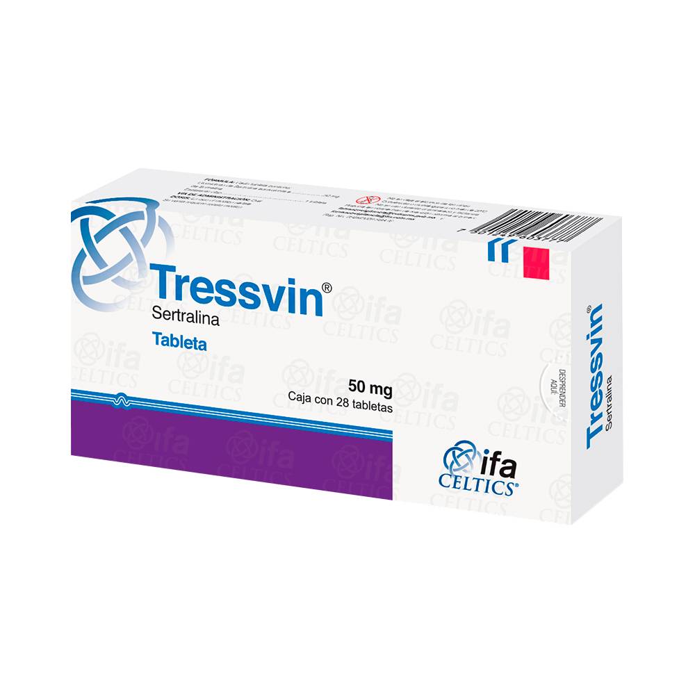 Ifa celtics tressvin sertralina tabletas 50 mg (28 piezas)