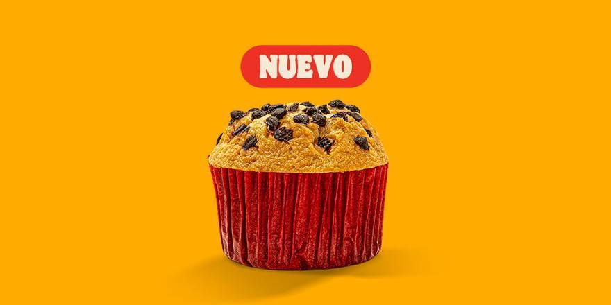 Muffin de Vainilla con chocolate