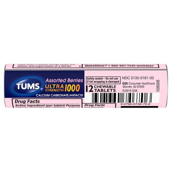 Tums Berries Ultra Strength Antacid Tablets