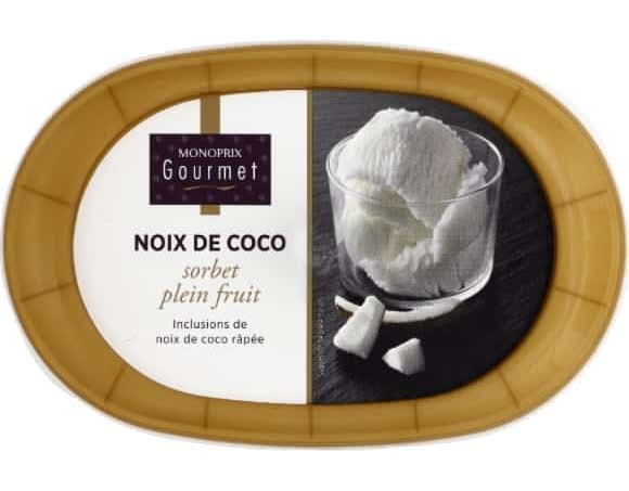 Monoprix Gourmet - Sorbet plein fruit, noix de coco (325g)