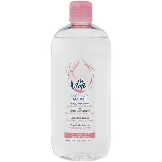 Carrefour Soft - Eau micellaire tout en 1 (500ml)