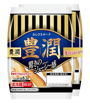 日本ハム 豊潤 あらびきウインナー (80g x 2)