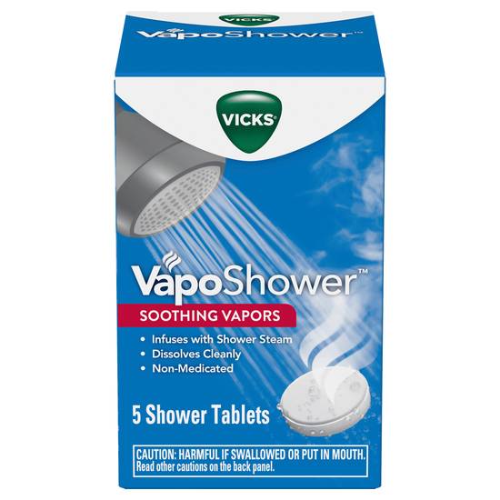 Vicks Vaposhower Soothing Vapors Shower Tablets (5 ct)