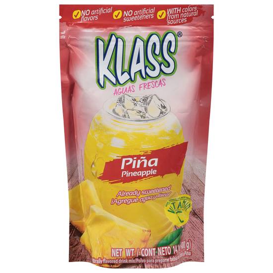 Klass Pina Sweetened Pineapple Flavored Drink Mix (14.1 oz)
